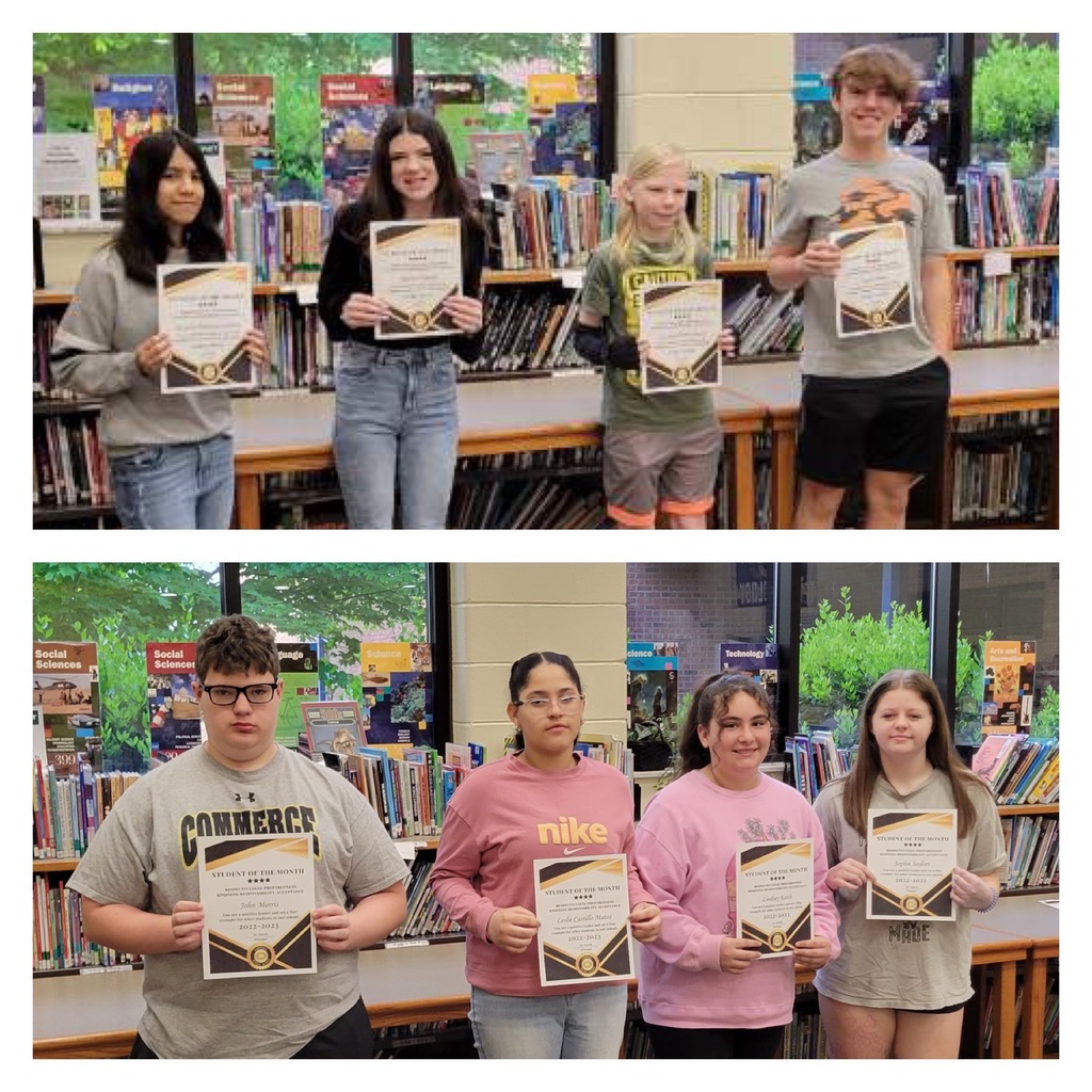 Congratulations to our 7th Grade Students of the Months!
